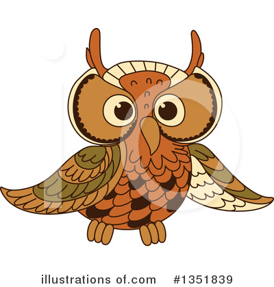 Royalty-Free (RF) Owl Clipart Illustration by Vector Tradition SM - Stock Sample #1351839