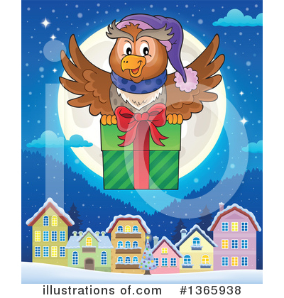 Royalty-Free (RF) Owl Clipart Illustration by visekart - Stock Sample #1365938