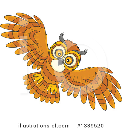 Royalty-Free (RF) Owl Clipart Illustration by Alex Bannykh - Stock Sample #1389520