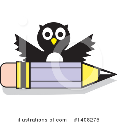 Royalty-Free (RF) Owl Clipart Illustration by Johnny Sajem - Stock Sample #1408275