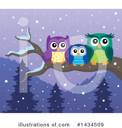Royalty-Free (RF) Owl Clipart Illustration by visekart - Stock Sample #1434509