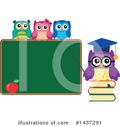Royalty-Free (RF) Owl Clipart Illustration by visekart - Stock Sample #1437291