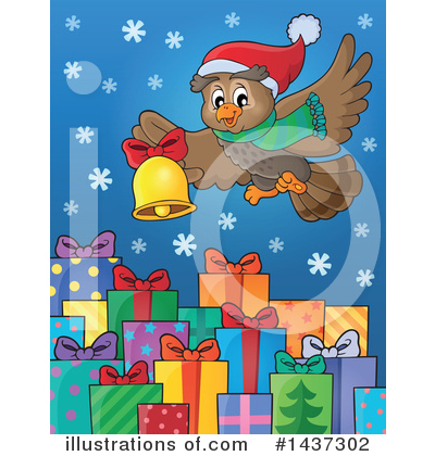 Royalty-Free (RF) Owl Clipart Illustration by visekart - Stock Sample #1437302