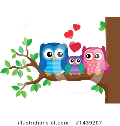 Royalty-Free (RF) Owl Clipart Illustration by visekart - Stock Sample #1439207
