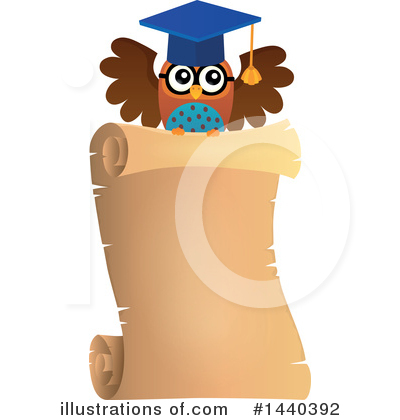 Royalty-Free (RF) Owl Clipart Illustration by visekart - Stock Sample #1440392