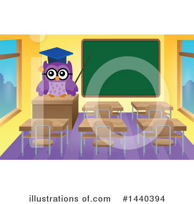 Class Room Clipart #1440394 by visekart