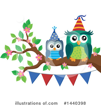 Royalty-Free (RF) Owl Clipart Illustration by visekart - Stock Sample #1440398
