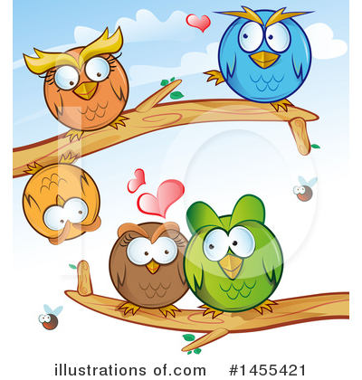 Royalty-Free (RF) Owl Clipart Illustration by Domenico Condello - Stock Sample #1455421