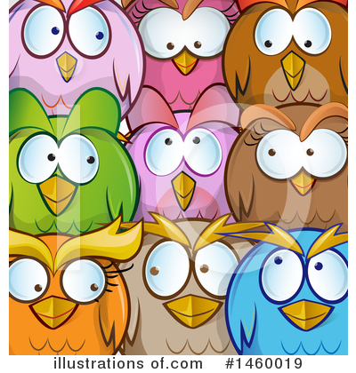 Royalty-Free (RF) Owl Clipart Illustration by Domenico Condello - Stock Sample #1460019