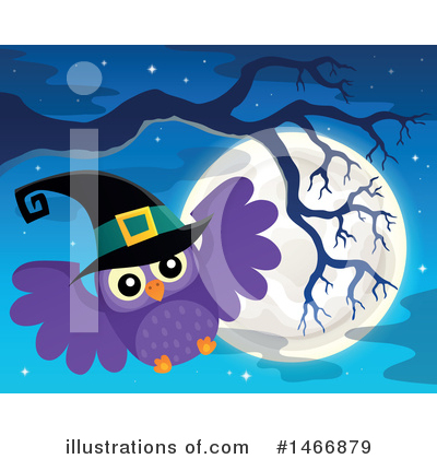 Witch Owl Clipart #1466879 by visekart
