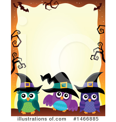Royalty-Free (RF) Owl Clipart Illustration by visekart - Stock Sample #1466885