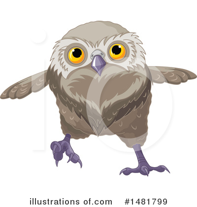 Royalty-Free (RF) Owl Clipart Illustration by Pushkin - Stock Sample #1481799