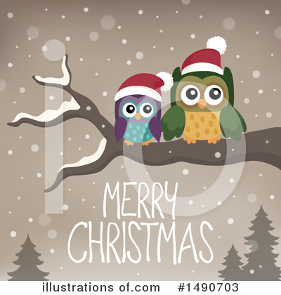 Royalty-Free (RF) Owl Clipart Illustration by visekart - Stock Sample #1490703