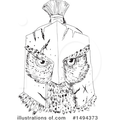 Royalty-Free (RF) Owl Clipart Illustration by patrimonio - Stock Sample #1494373