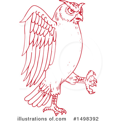 Royalty-Free (RF) Owl Clipart Illustration by patrimonio - Stock Sample #1498392