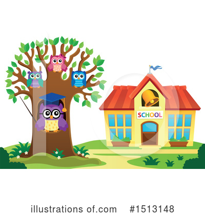 Royalty-Free (RF) Owl Clipart Illustration by visekart - Stock Sample #1513148