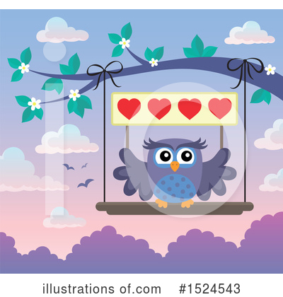 Royalty-Free (RF) Owl Clipart Illustration by visekart - Stock Sample #1524543