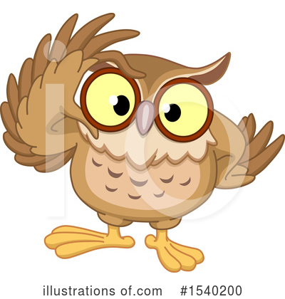 Royalty-Free (RF) Owl Clipart Illustration by yayayoyo - Stock Sample #1540200