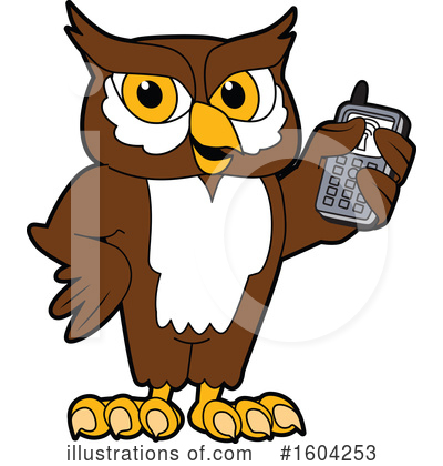 Royalty-Free (RF) Owl Clipart Illustration by Mascot Junction - Stock Sample #1604253