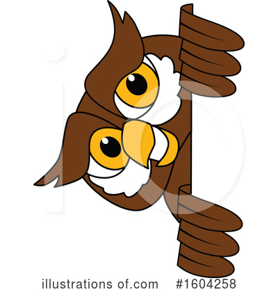 Royalty-Free (RF) Owl Clipart Illustration by Mascot Junction - Stock Sample #1604258