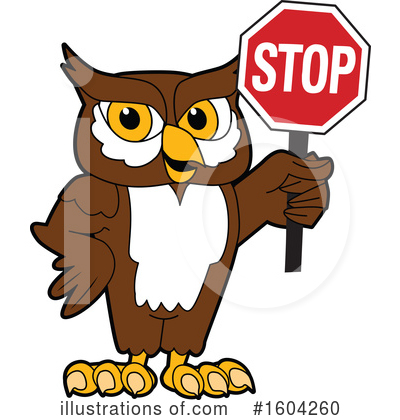 Royalty-Free (RF) Owl Clipart Illustration by Mascot Junction - Stock Sample #1604260