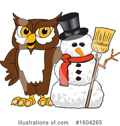 Royalty-Free (RF) Owl Clipart Illustration by Mascot Junction - Stock Sample #1604265