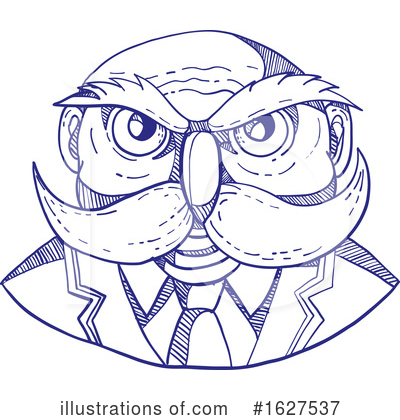 Royalty-Free (RF) Owl Clipart Illustration by patrimonio - Stock Sample #1627537