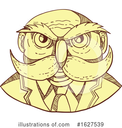 Royalty-Free (RF) Owl Clipart Illustration by patrimonio - Stock Sample #1627539