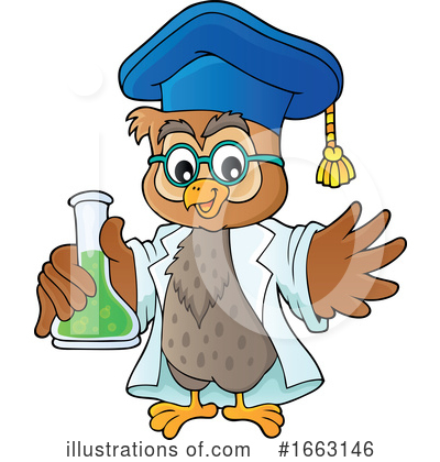 Royalty-Free (RF) Owl Clipart Illustration by visekart - Stock Sample #1663146