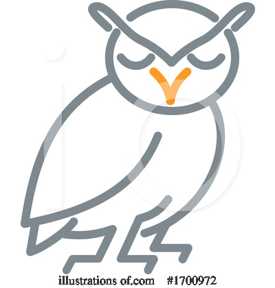 Royalty-Free (RF) Owl Clipart Illustration by patrimonio - Stock Sample #1700972