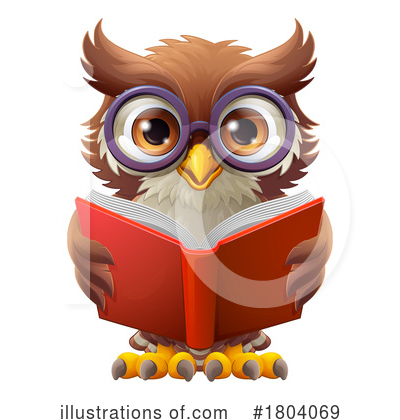 Royalty-Free (RF) Owl Clipart Illustration by AtStockIllustration - Stock Sample #1804069