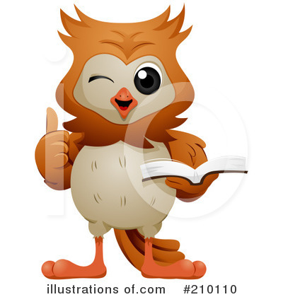 Royalty-Free (RF) Owl Clipart Illustration by BNP Design Studio - Stock Sample #210110