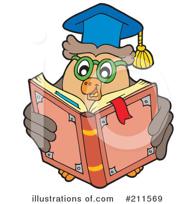 Royalty-Free (RF) Owl Clipart Illustration by visekart - Stock Sample #211569