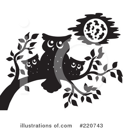 Royalty-Free (RF) Owl Clipart Illustration by visekart - Stock Sample #220743