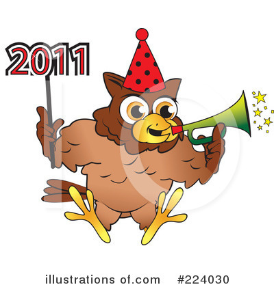 Royalty-Free (RF) Owl Clipart Illustration by Vitmary Rodriguez - Stock Sample #224030
