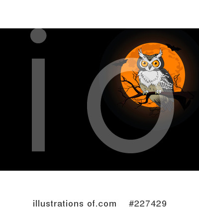 Royalty-Free (RF) Owl Clipart Illustration by Pushkin - Stock Sample #227429