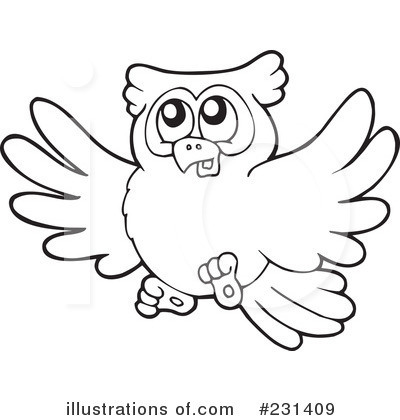 Royalty-Free (RF) Owl Clipart Illustration by visekart - Stock Sample #231409