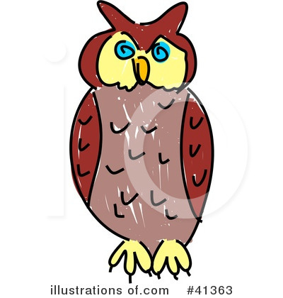 Royalty-Free (RF) Owl Clipart Illustration by Prawny - Stock Sample #41363