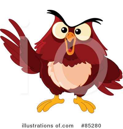Royalty-Free (RF) Owl Clipart Illustration by yayayoyo - Stock Sample #85280