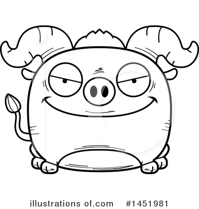 Royalty-Free (RF) Ox Clipart Illustration by Cory Thoman - Stock Sample #1451981