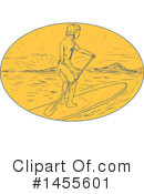 Paddle Boarding Clipart #1455601 by patrimonio