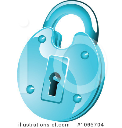 Royalty-Free (RF) Padlock Clipart Illustration by Vector Tradition SM - Stock Sample #1065704