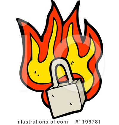 Royalty-Free (RF) Padlock Clipart Illustration by lineartestpilot - Stock Sample #1196781