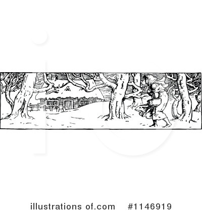 Forest Clipart #1146919 by Prawny Vintage