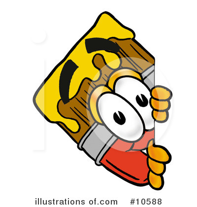 Royalty-Free (RF) Paint Brush Clipart Illustration by Mascot Junction - Stock Sample #10588