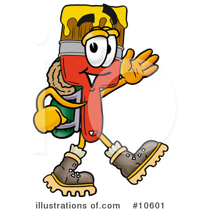 Royalty-Free (RF) Paint Brush Clipart Illustration by Mascot Junction - Stock Sample #10601