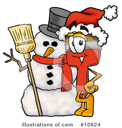 Royalty-Free (RF) Paint Brush Clipart Illustration by Mascot Junction - Stock Sample #10624
