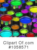 Paint Buckets Clipart #1058571 by stockillustrations