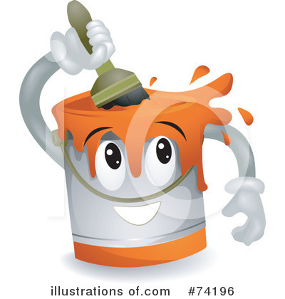 Royalty-Free (RF) Paint Can Clipart Illustration by BNP Design Studio - Stock Sample #74196