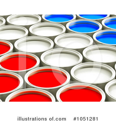 Paint Cans Clipart #1051281 by ShazamImages